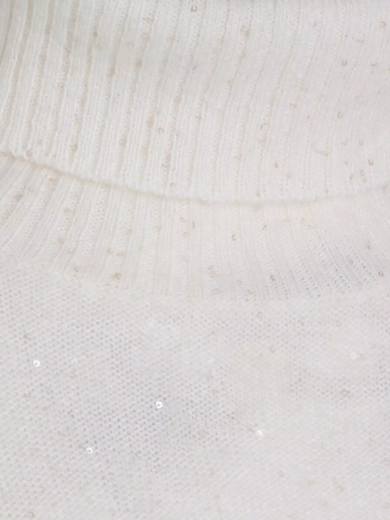 Fabiana Filippi Sequin Embellished Turtleneck Knitwear Top