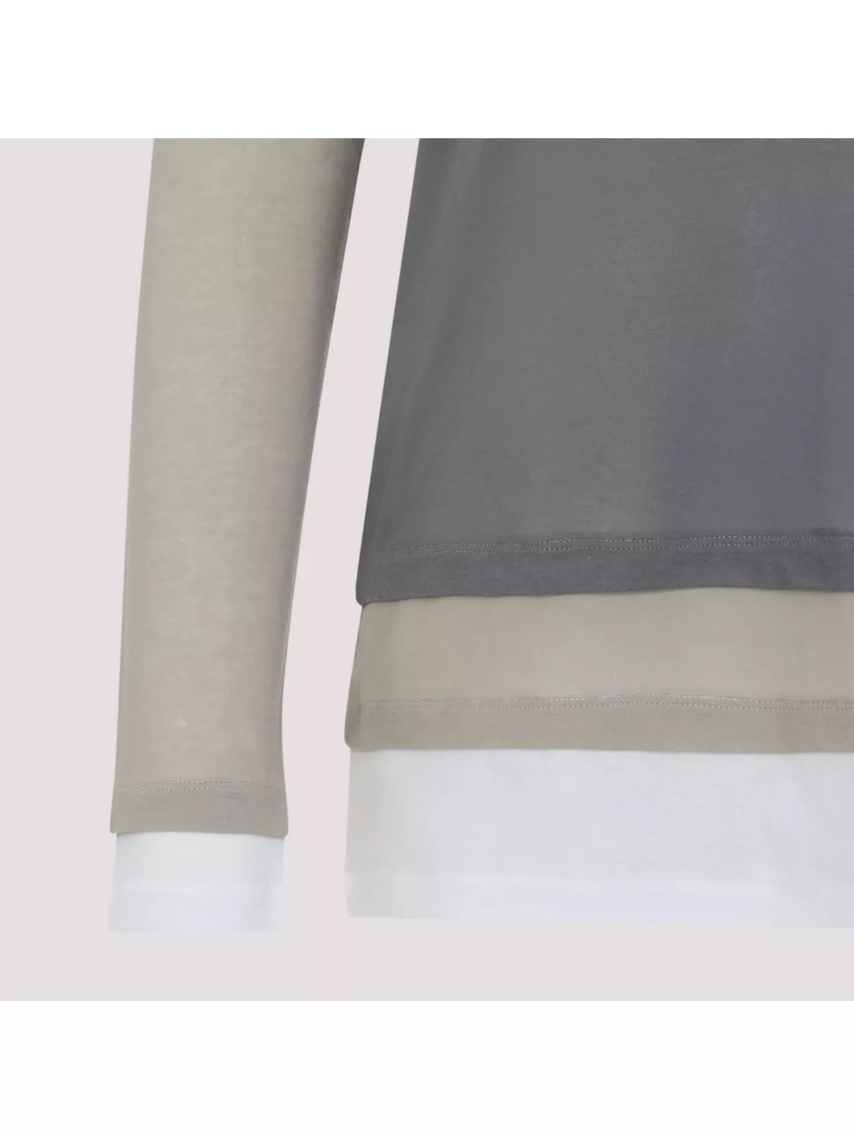 Miu Miu Cotton T-shirt Layered Design