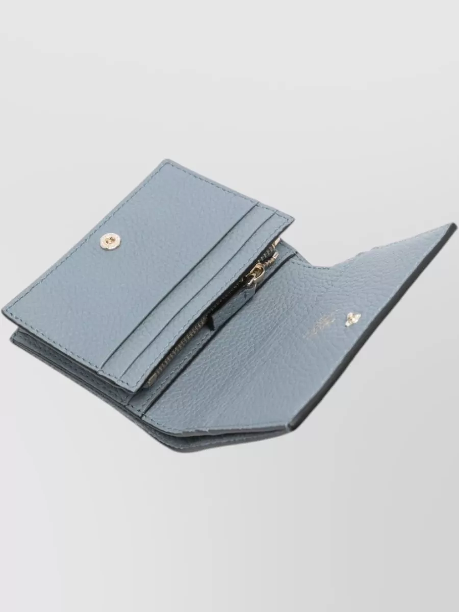 Valentino Garavani Rockstud Leather Wallet Flap Design