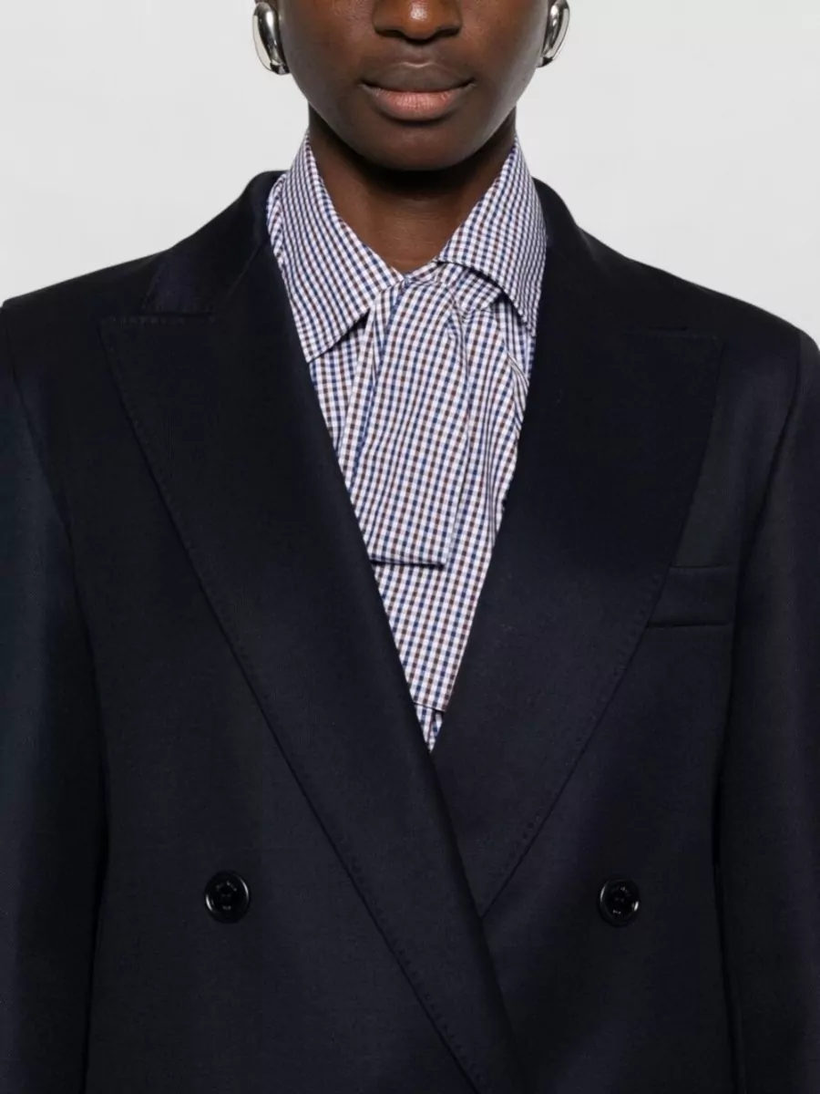 Max Mara Wool Jacket Double Breasted Notch Lapels