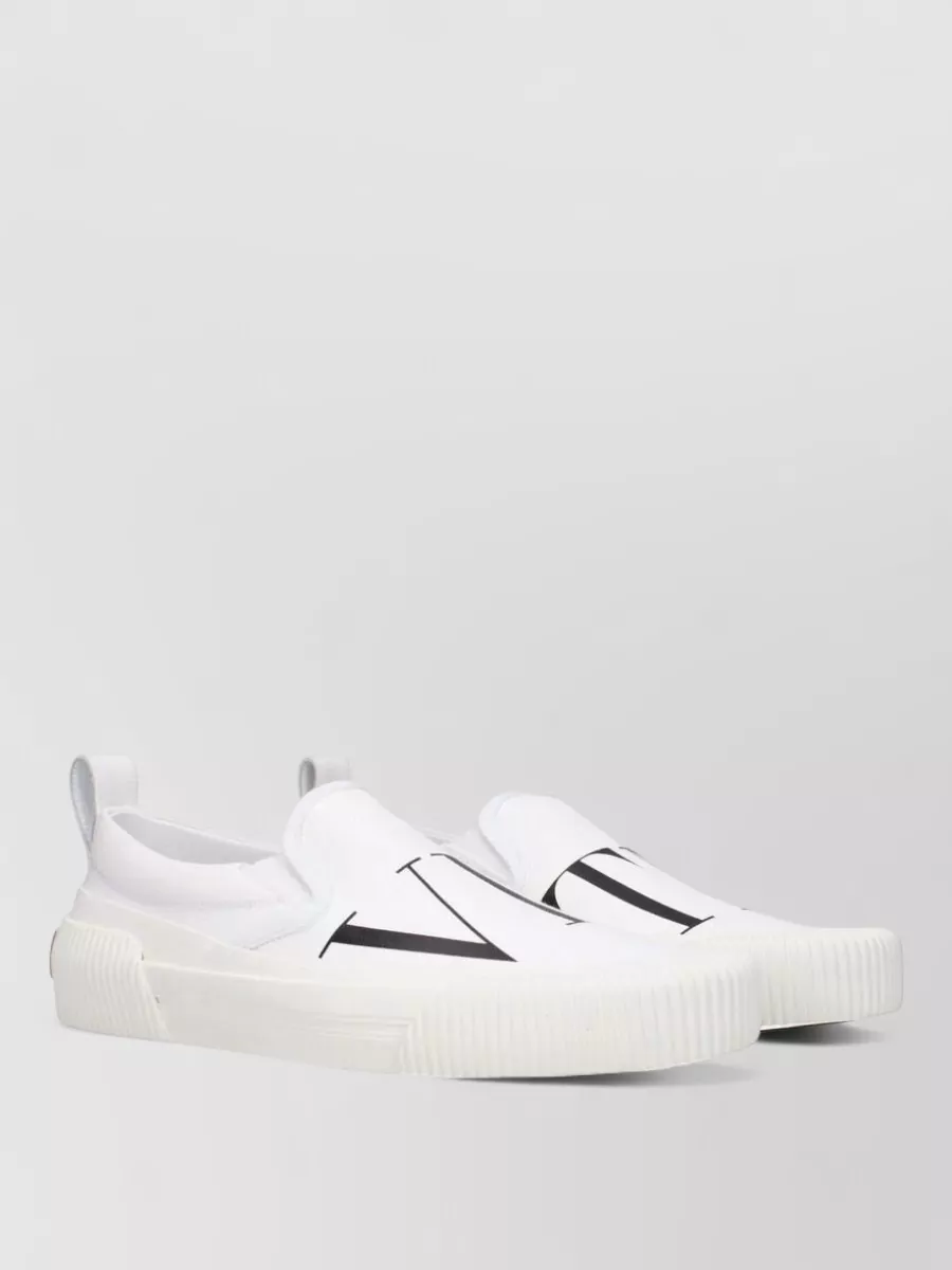Valentino Garavani Logo-Print Slip-On Sneakers