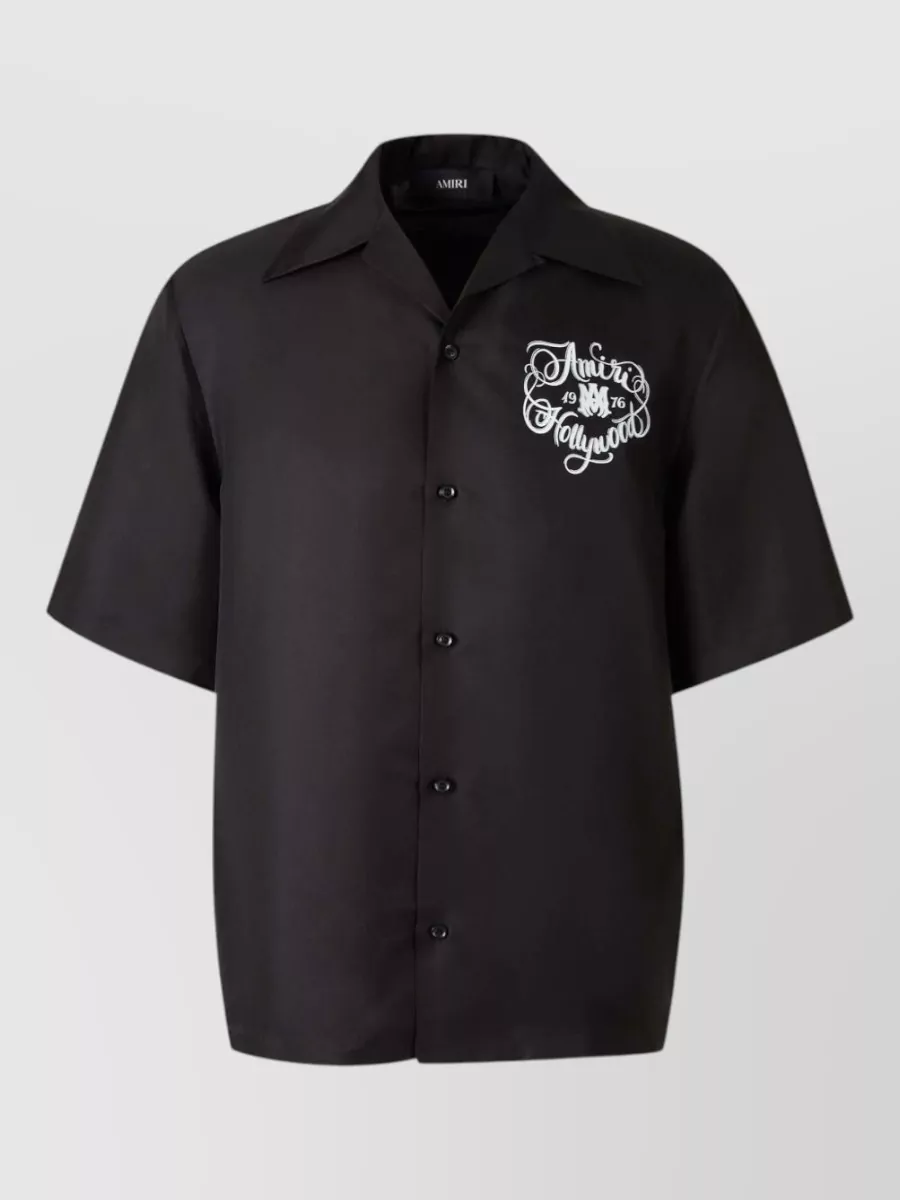 Amiri Silk Printed Camp Shirt