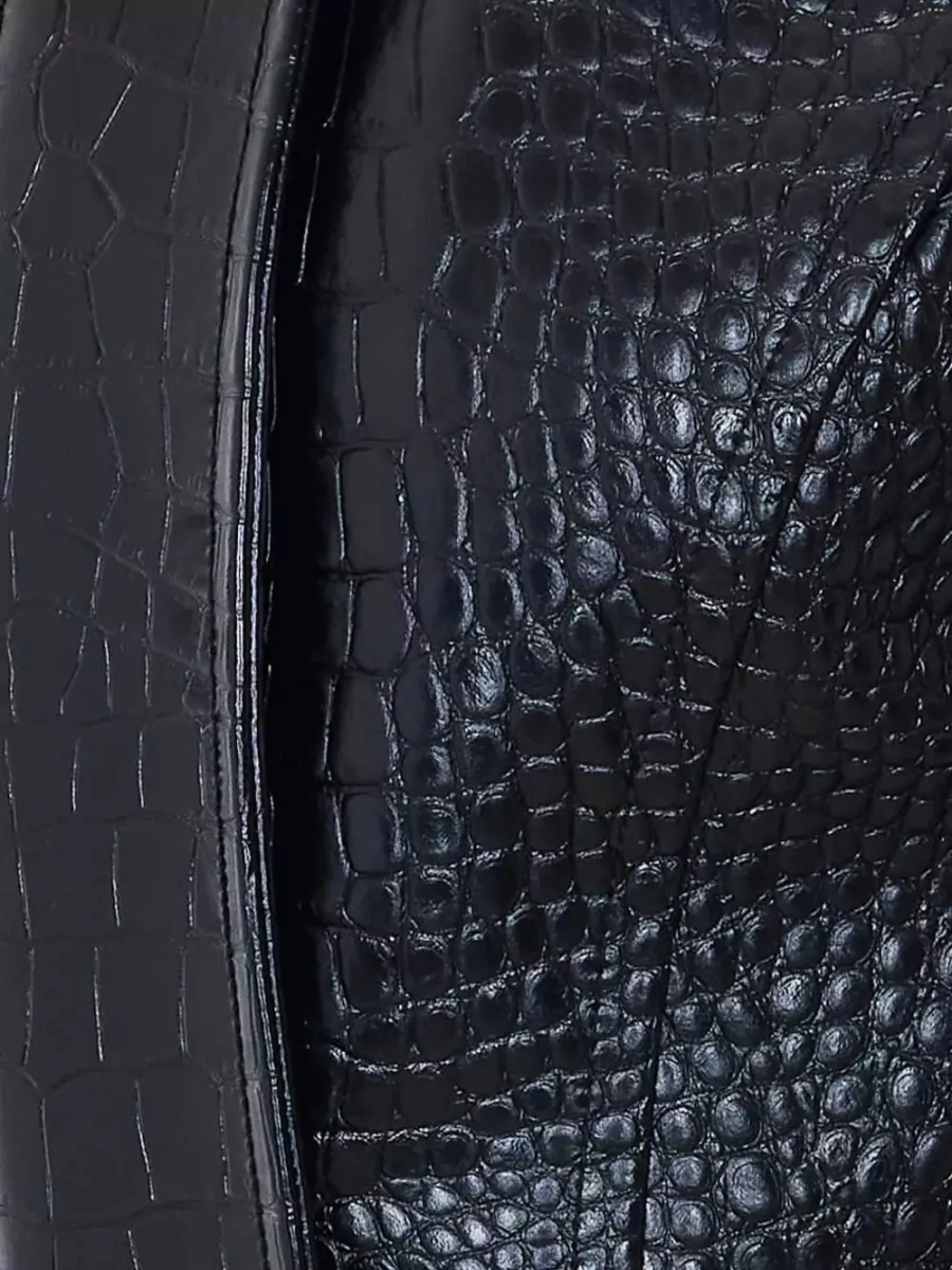 Sportmax Cropped Alligator-Print Jacket