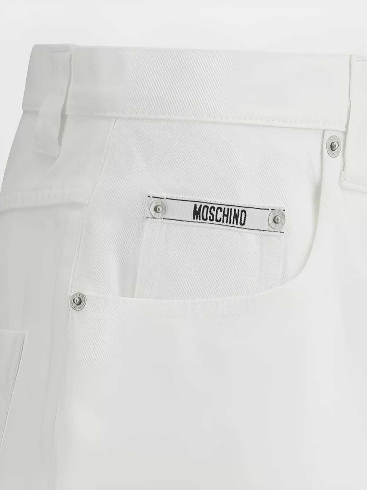 Moschino Loose Fit Denim Baggy Shorts