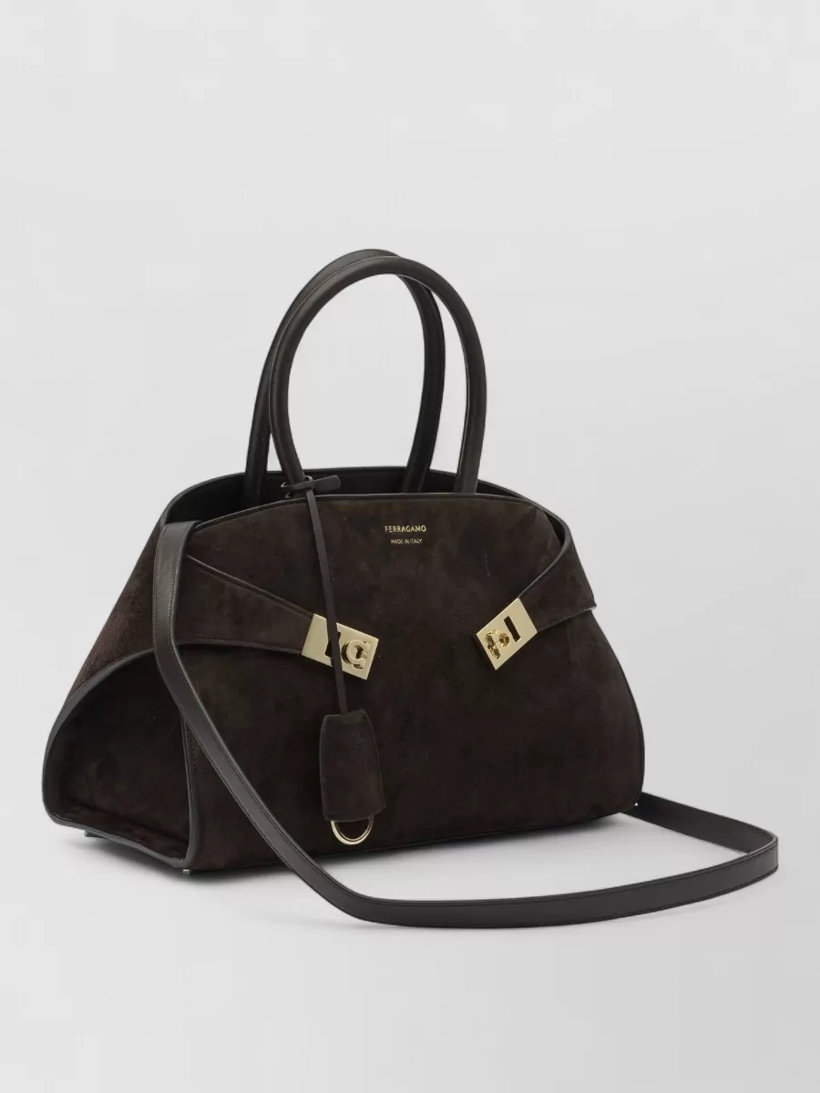 Ferragamo The Hug Bag Small Leather Tote Bag