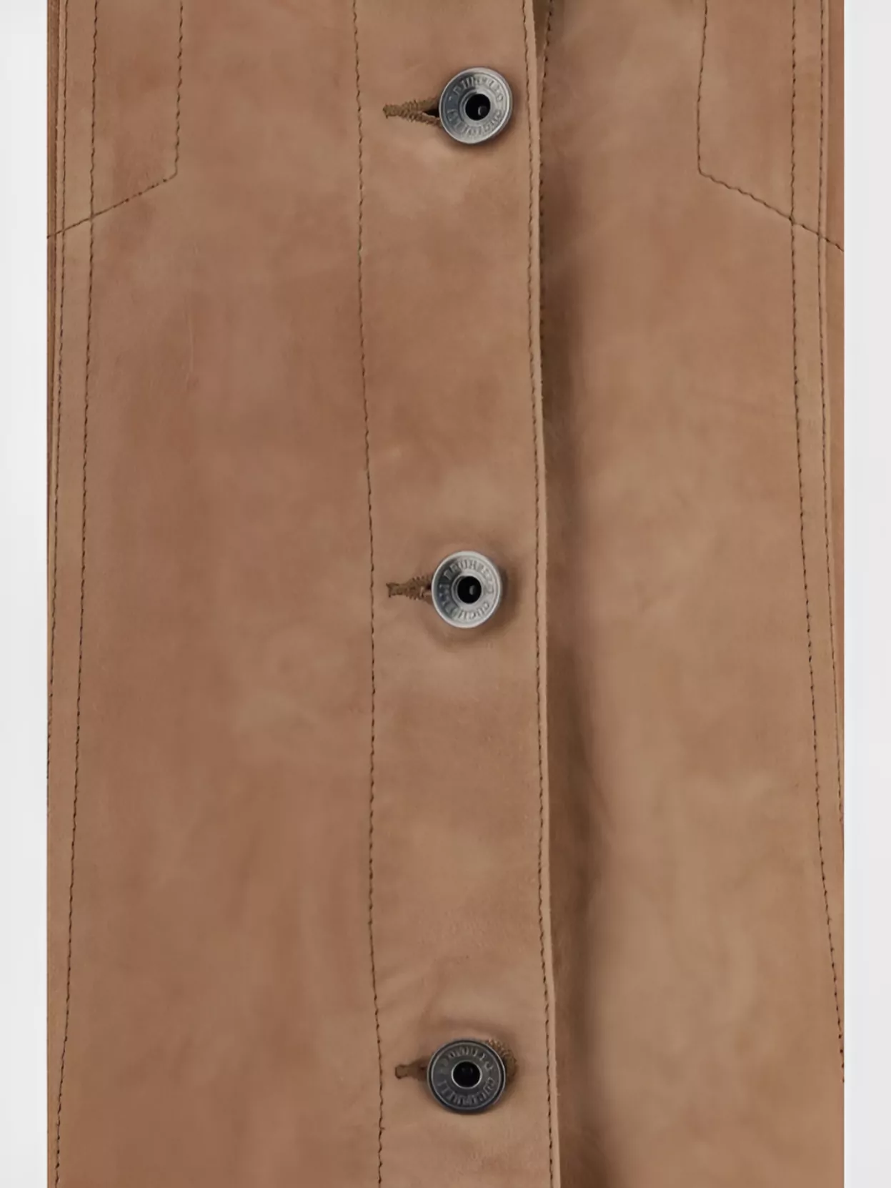 Brunello Cucinelli Leather Jacket With Side Slit Pockets
