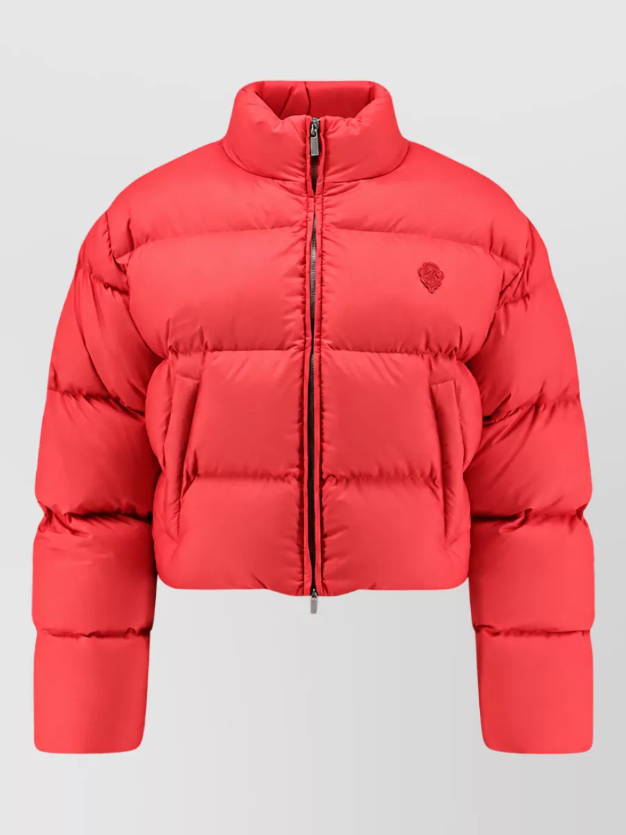 Gucci cropped down bomber jacket