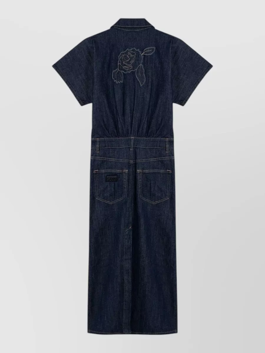 Ganni Denim Midi Dress