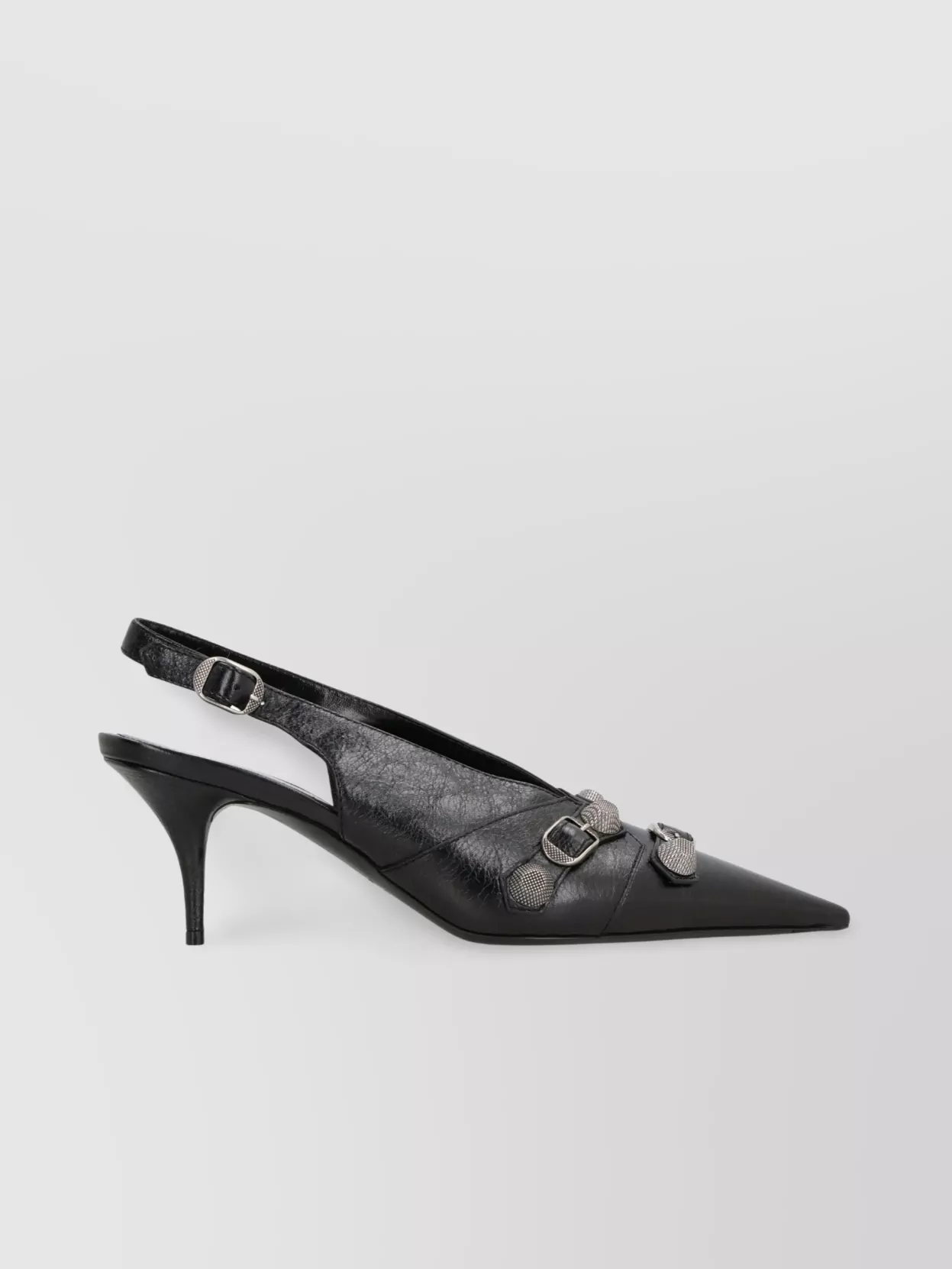Balenciaga Leather Stiletto Pumps Metal Studs