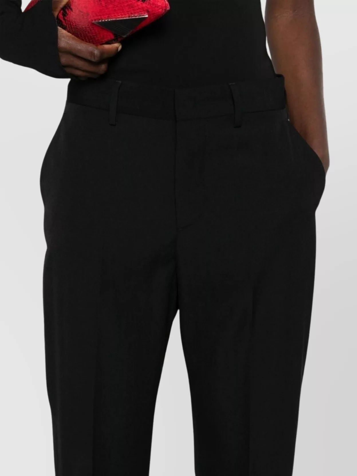 Dsquared2 Trousers With Pleated Front And Tapered Leg