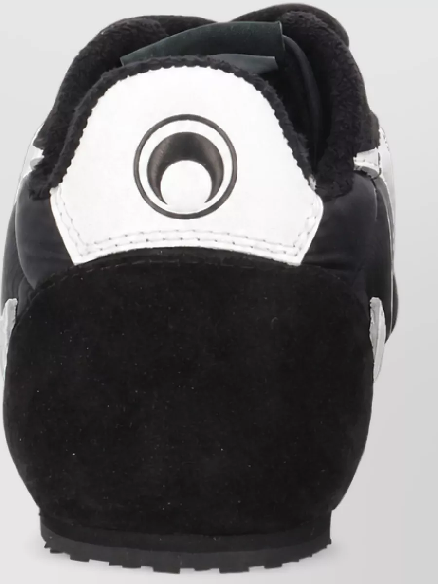 Marine Serre Leather Low-Top Sneakers