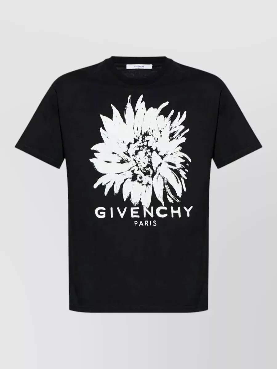 Givenchy cotton floral logo print regular fit t-shirt