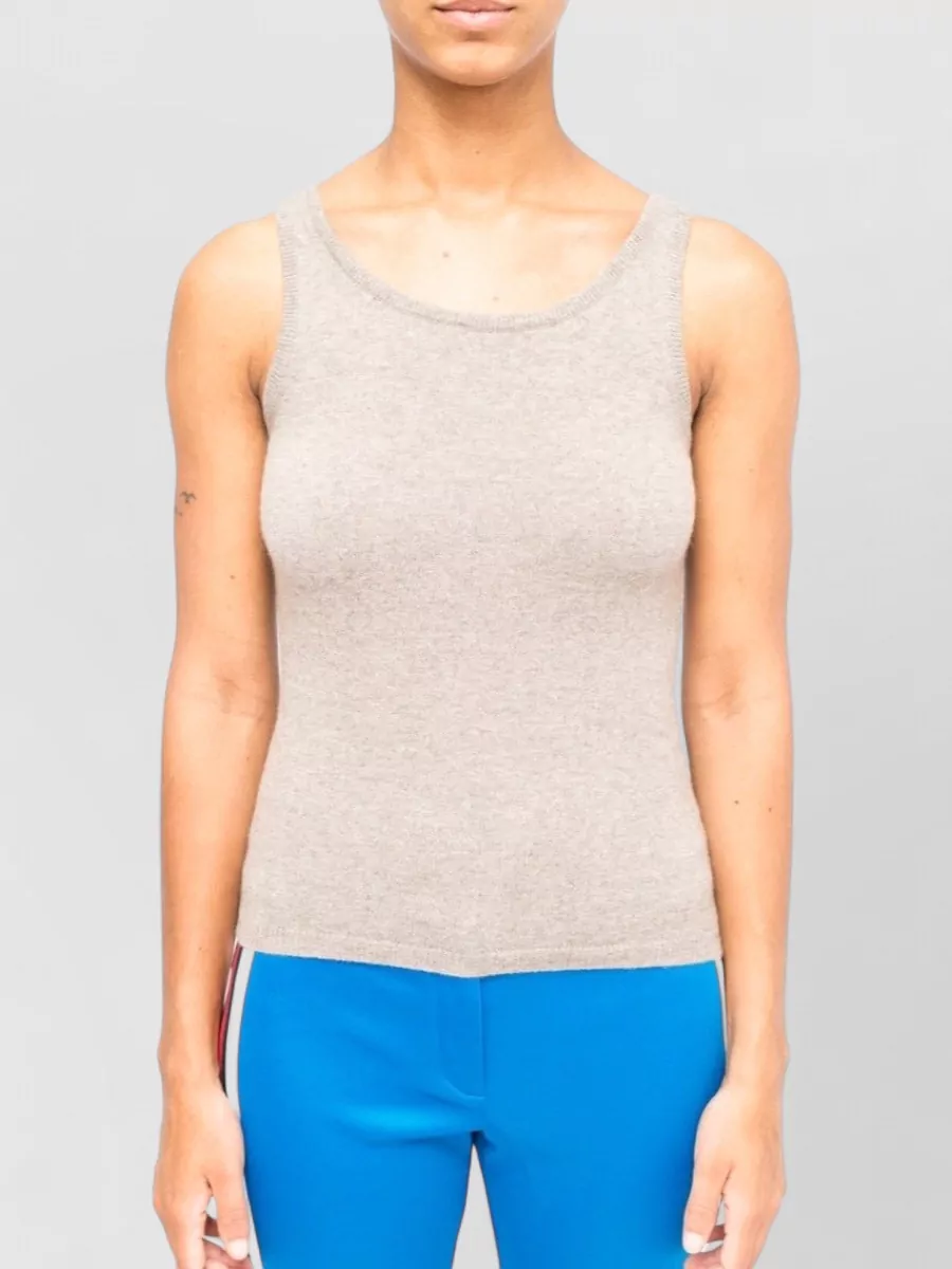 La Rose cashmere tank top