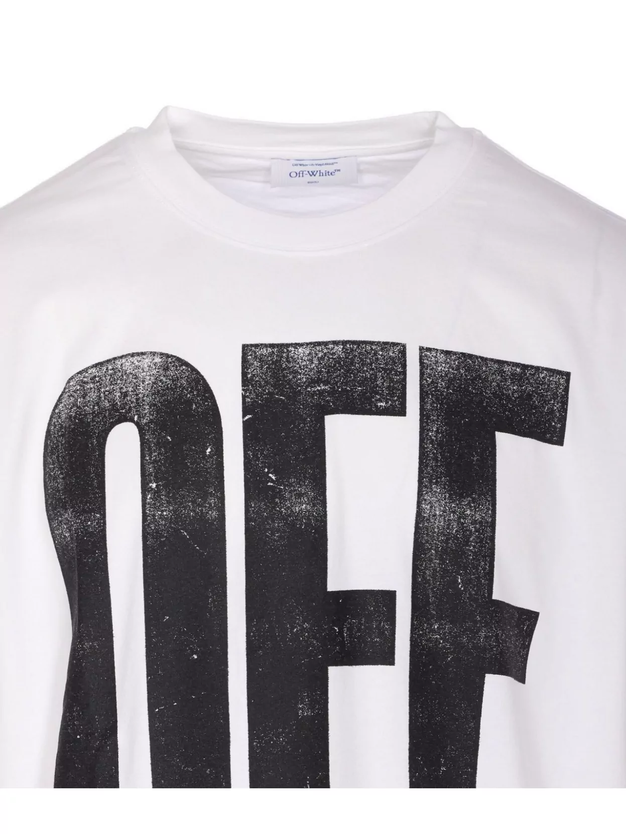 Off-White Graphic Crewneck T-Shirt With Front And Back Print