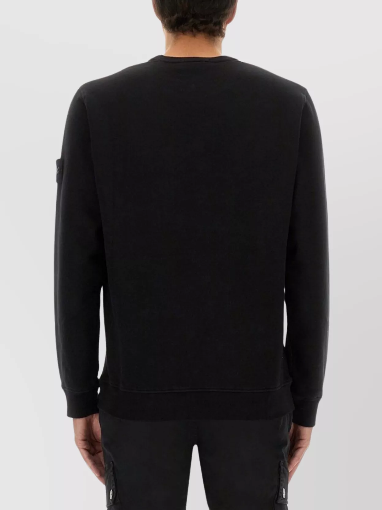 Stone Island Crew Neck Sweater Ribbed Cuffs