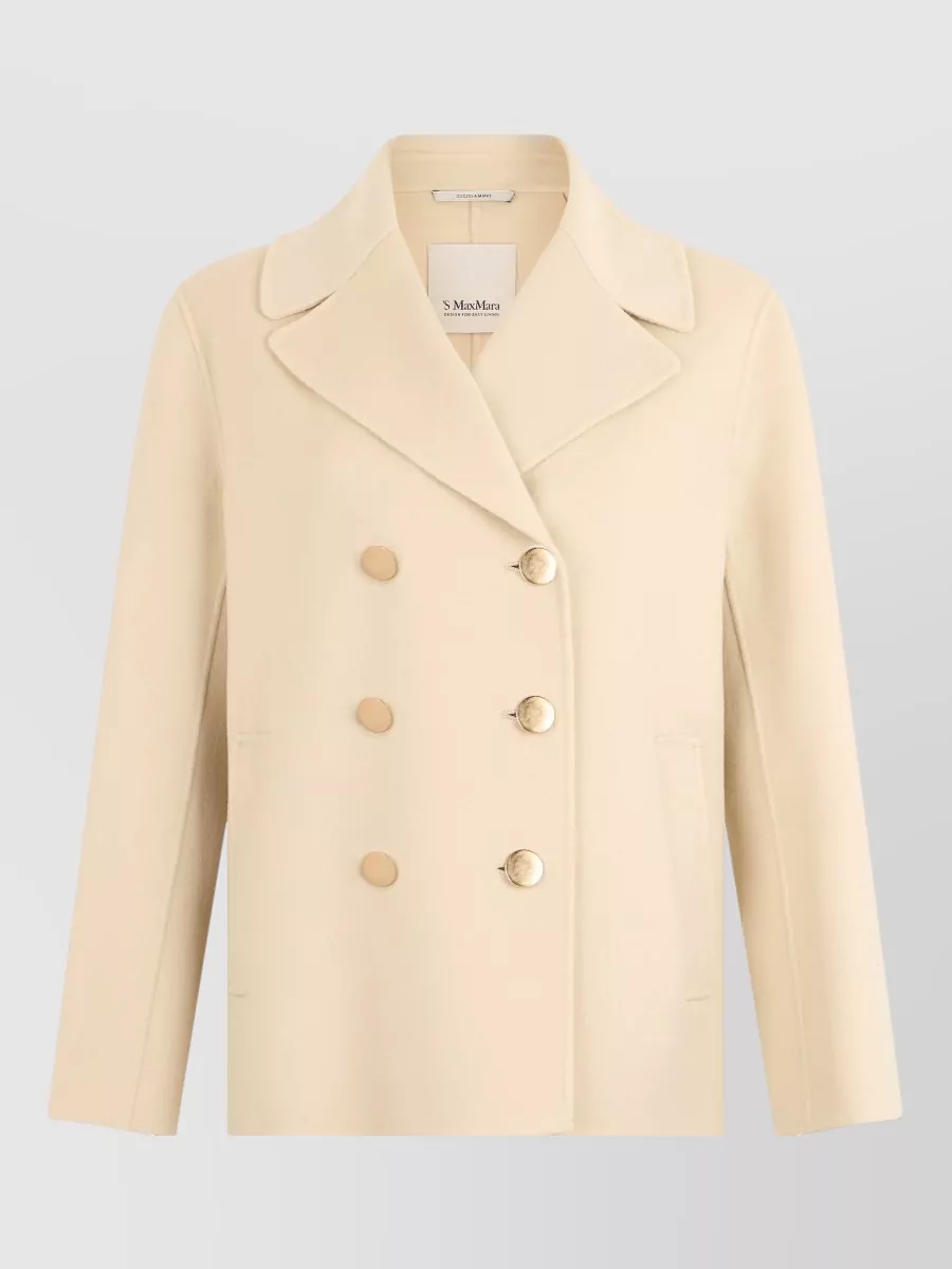 S Max Mara wool double-breasted coat
