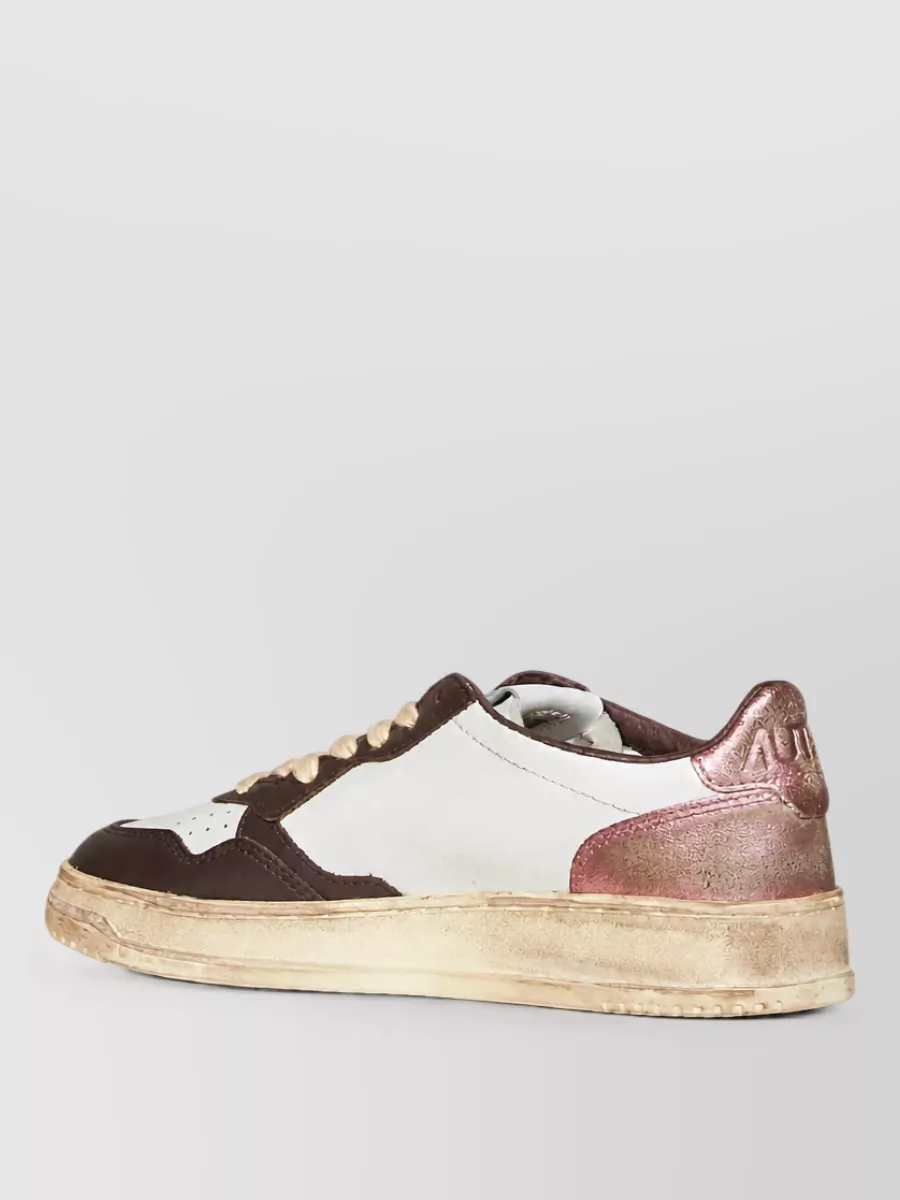 Autry Leather Low-Top Lace-Up Sneakers