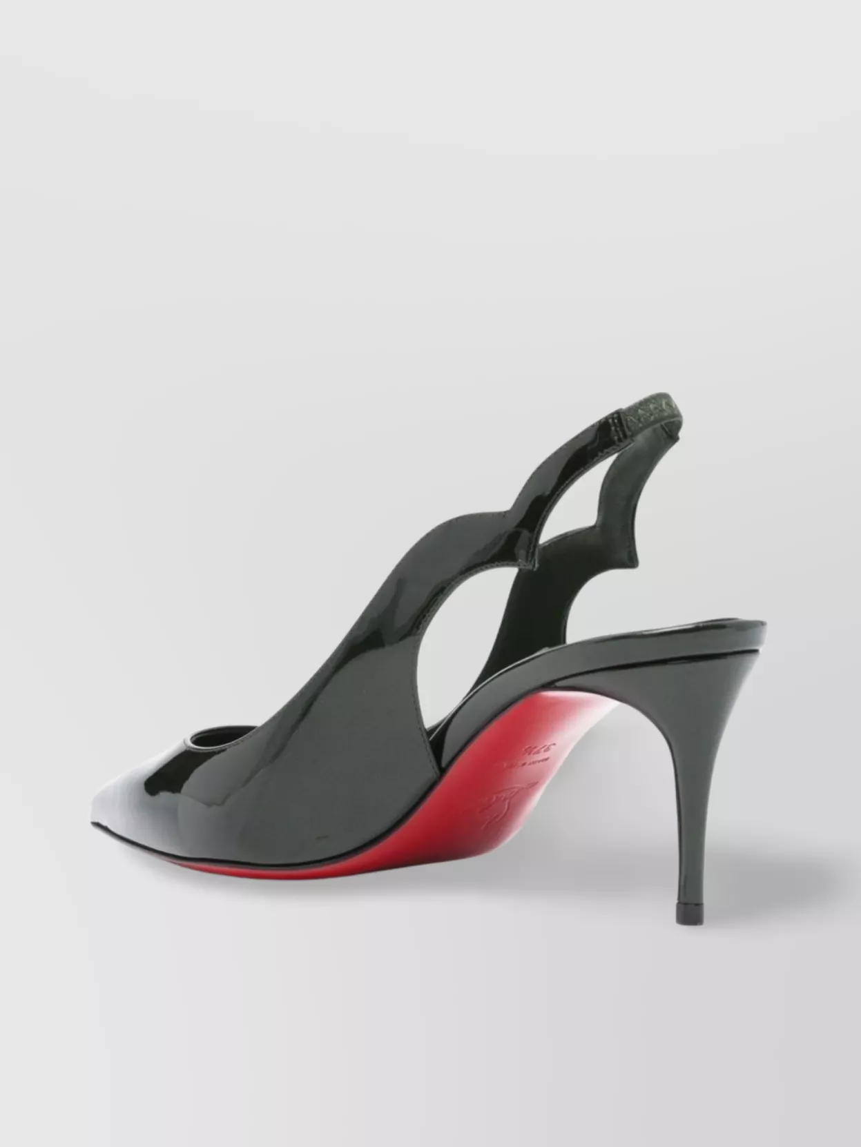 Christian Louboutin Mid Heel Pumps In Calf Leather