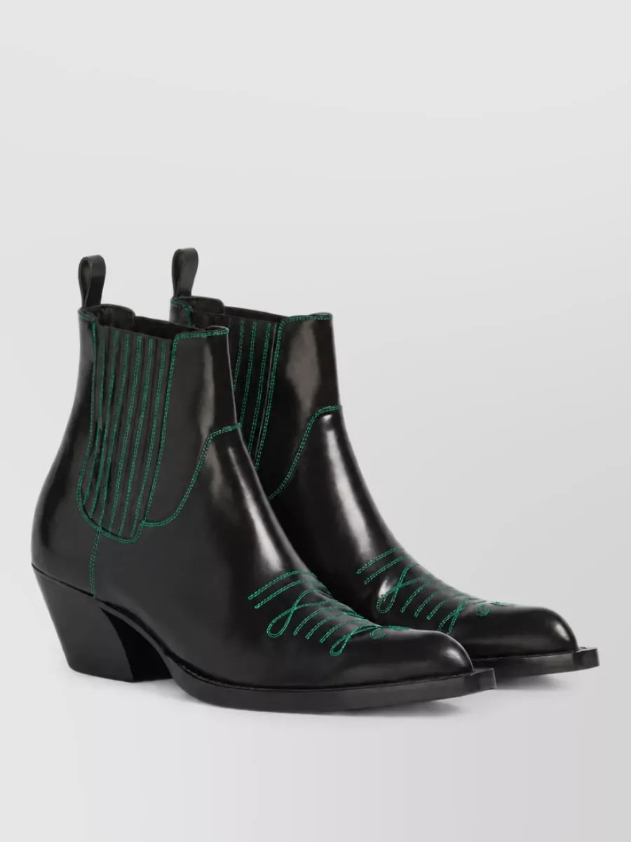 Marni leather cowboy boots