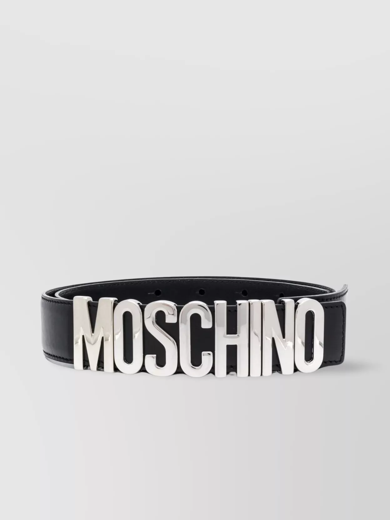 Shop Moschino Leather Belts With Adjustable Fit And Length