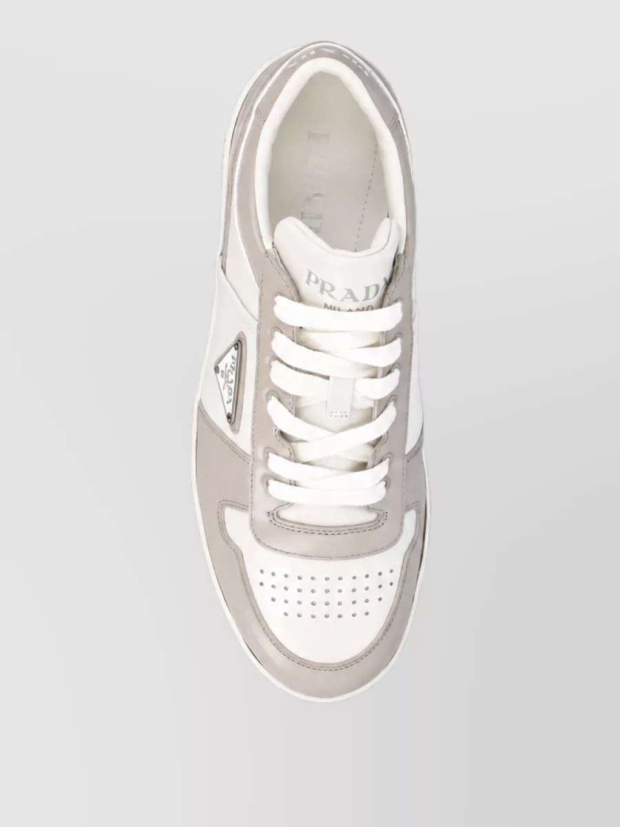 Prada Leather Low-Top Sneakers