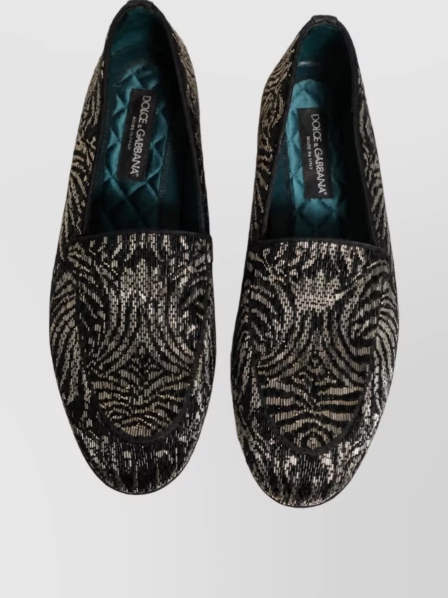 Dolce&Gabbana Leather Embellished Loafers