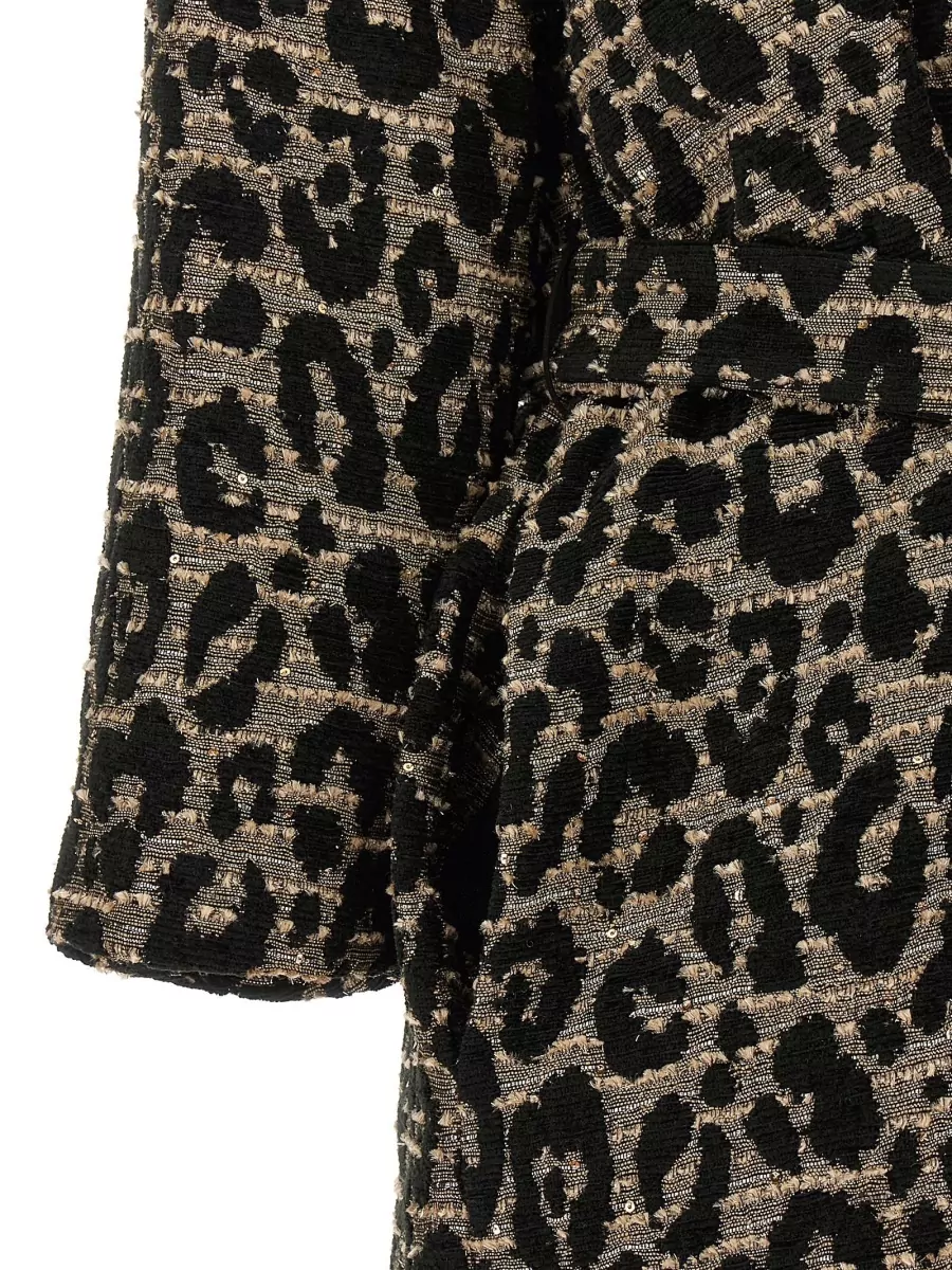 Herno Jacquard animal-print belted coat