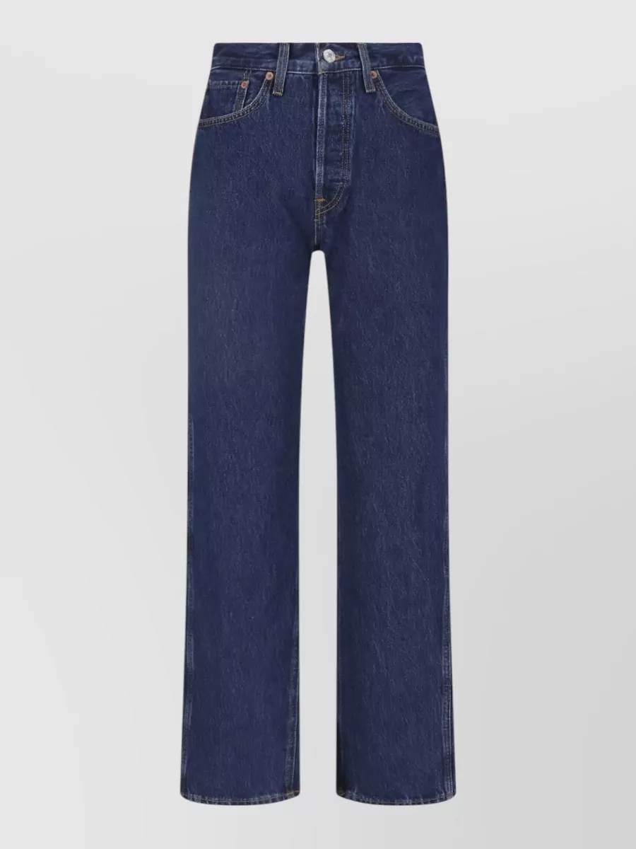 RE/DONE high-rise straight-leg jeans