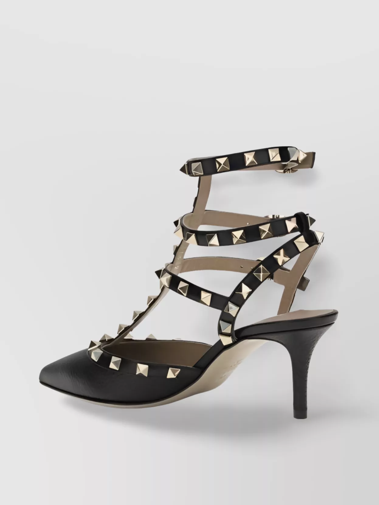 Valentino Rockstud Leather Slingback Pumps