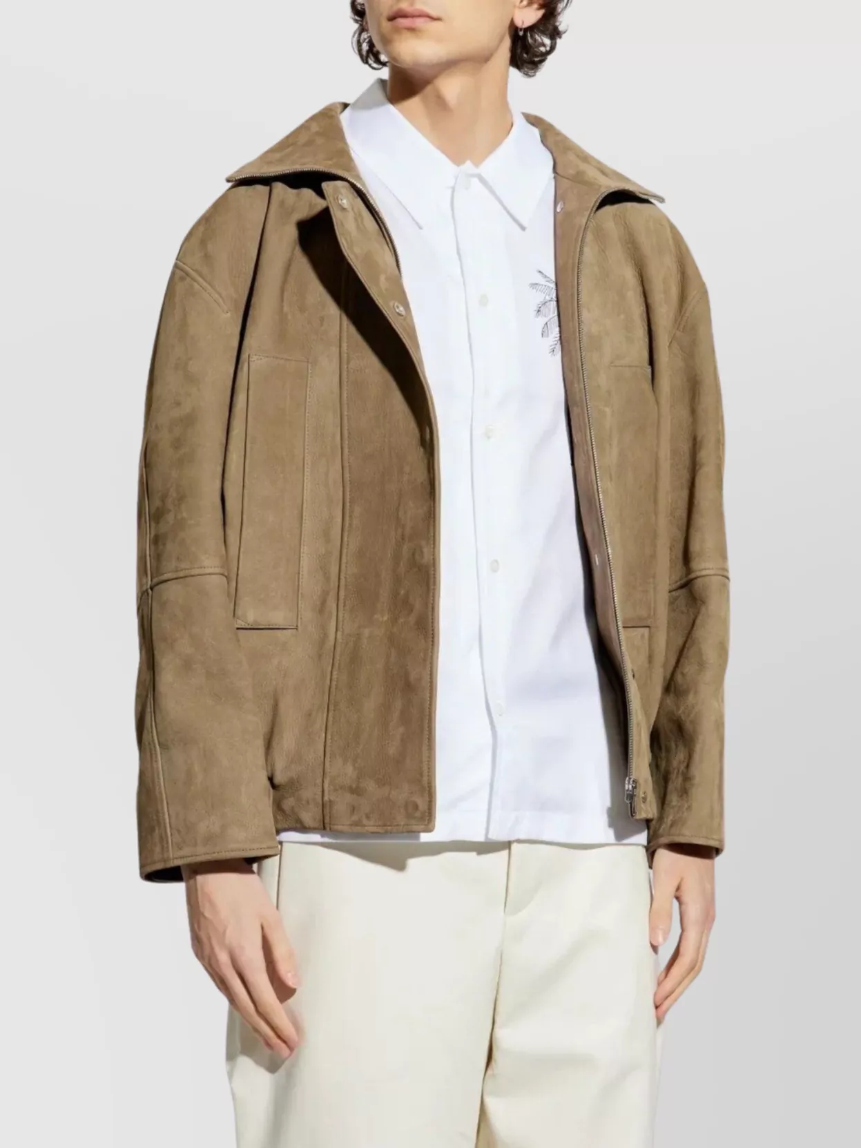 Jacquemus Ciro Leather Jacket Side Pockets