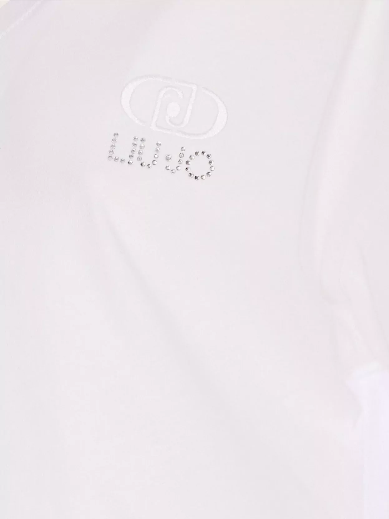 Liu •jo Crewneck And V-neck T-shirt With Scarf Accessory