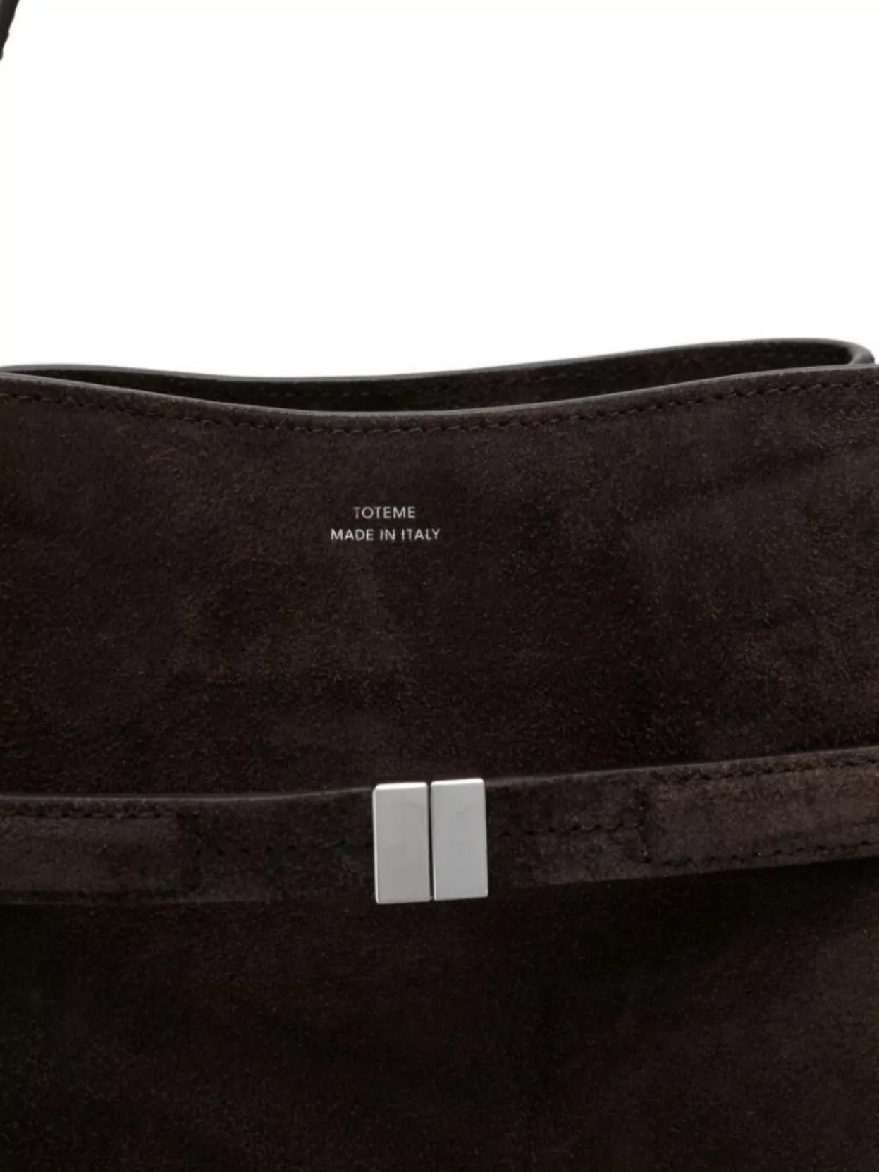 Totême Suede Leather Bucket Bag Adjustable Strap