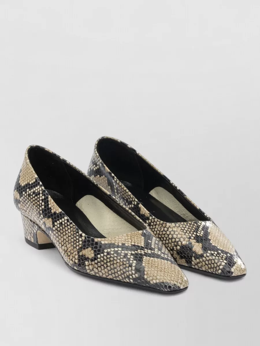 Aeyde snake-print calf leather pumps