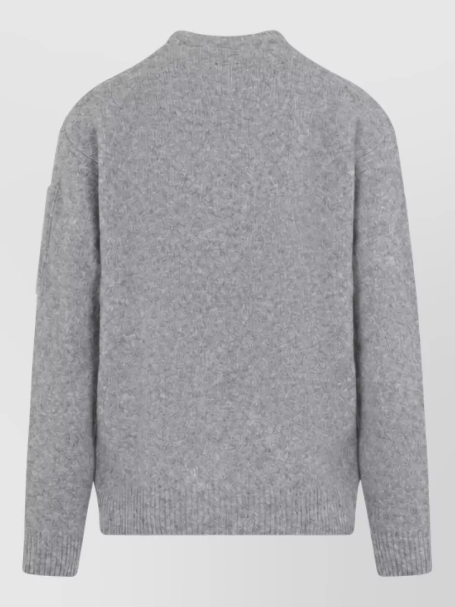 C.p. Company Wool Crew-Neck Ribbed Hem Sweater