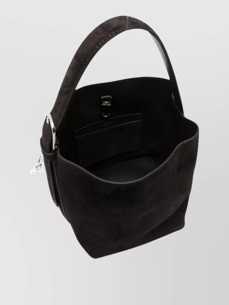 Totême Suede Leather Small Bucket Bag
