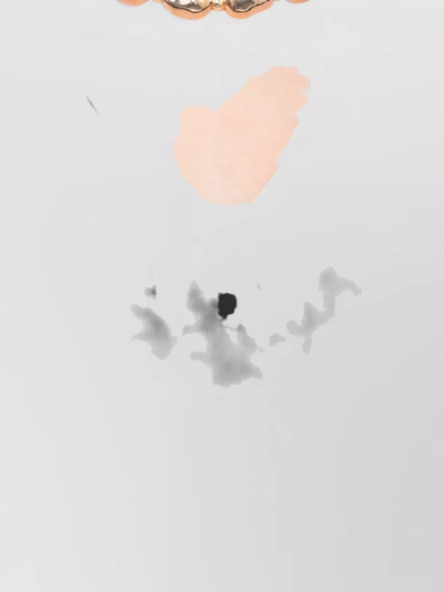 Fabiana Filippi Sleeveless Blouse Relaxed Fit V Neckline Gold