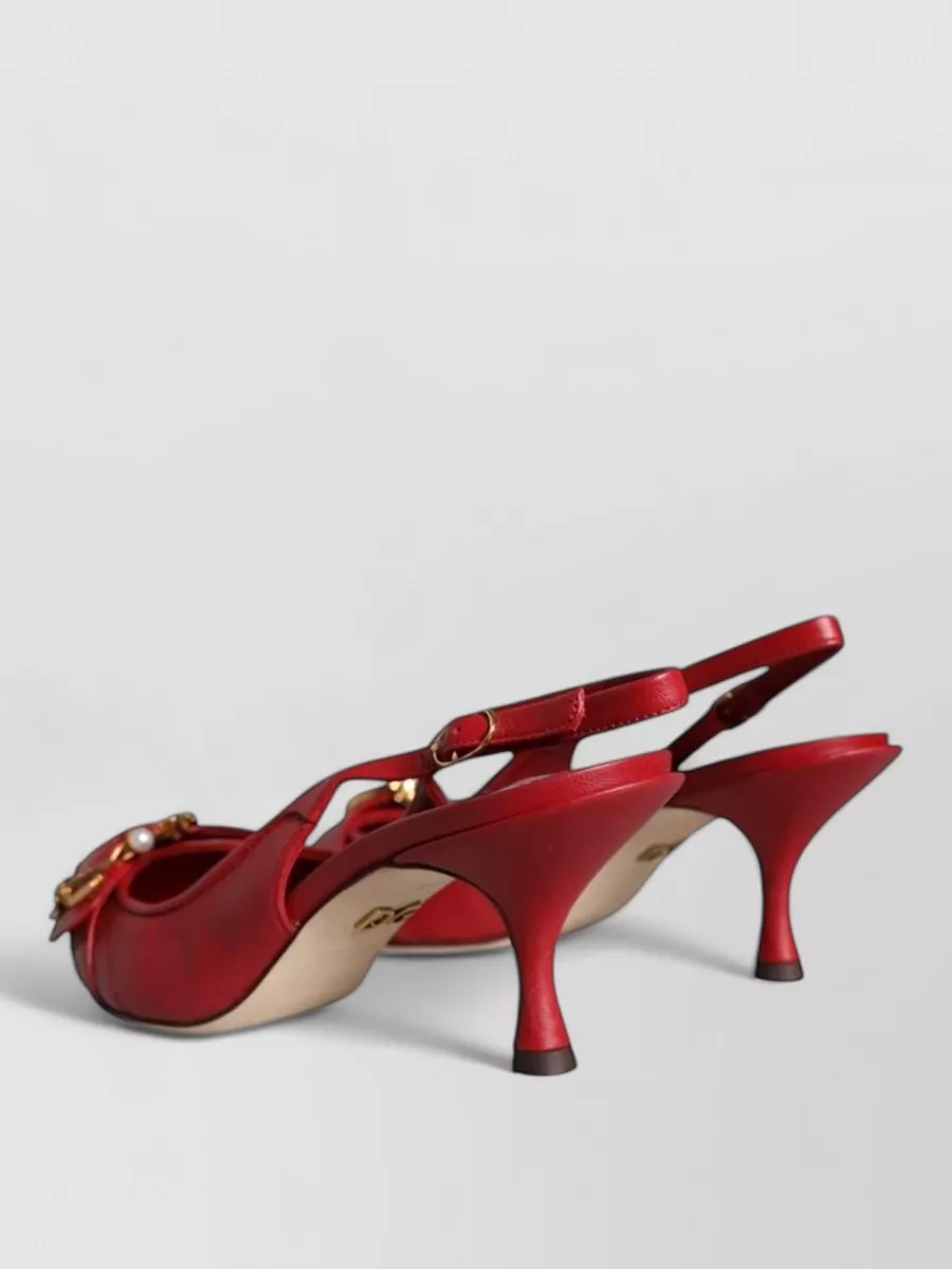 Dolce&Gabbana Leather Slingback Sandals