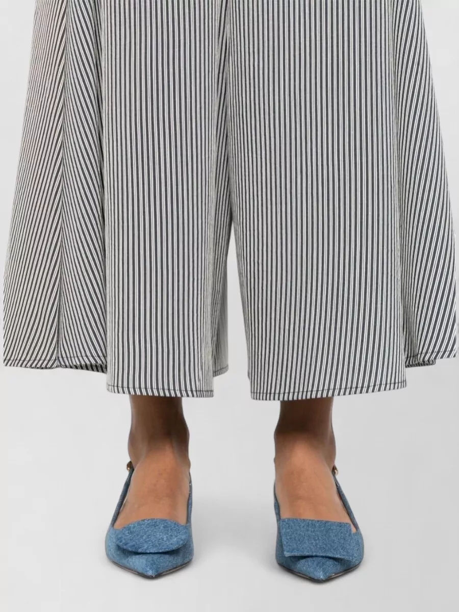 Alysi Striped Wide-Leg Trousers