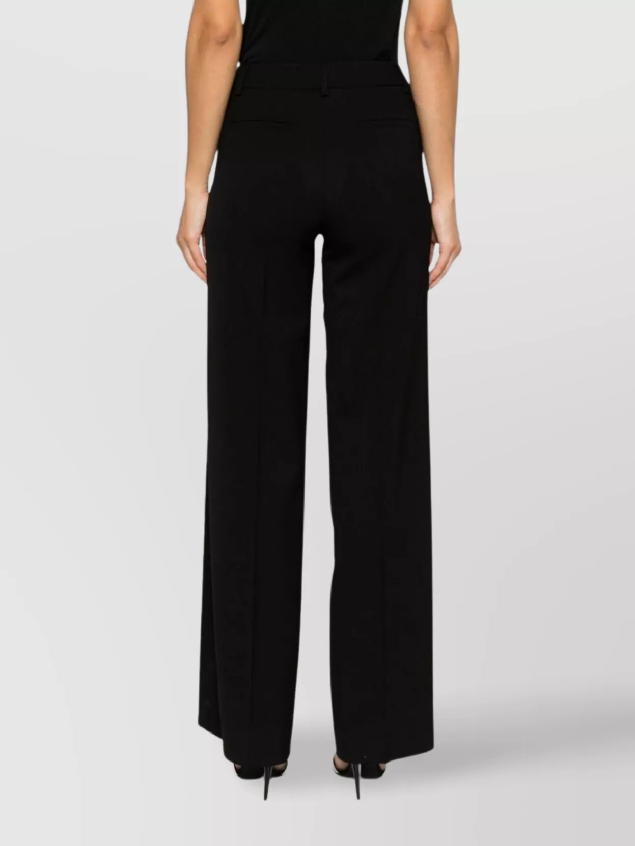 Parosh Straight Leg Wool Blend Trousers
