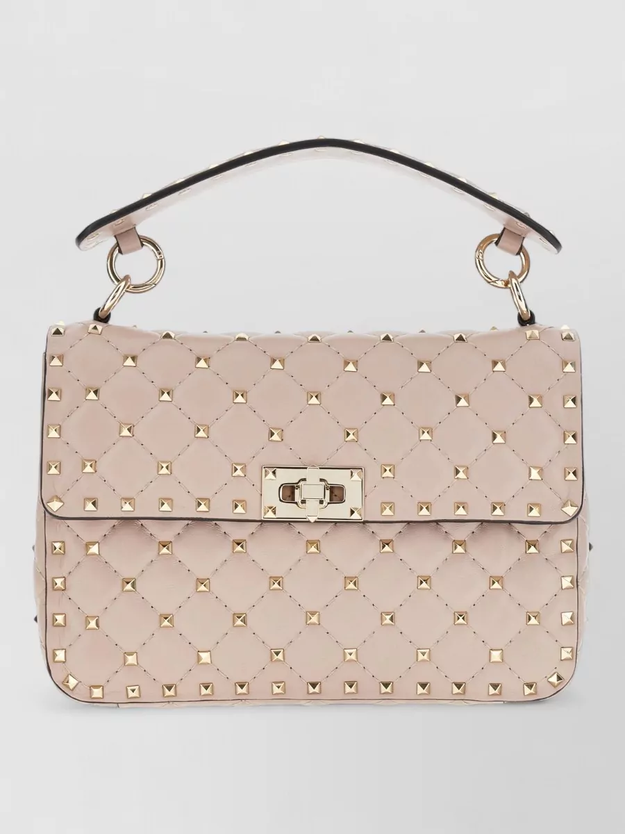 Valentino Garavani rockstud spike medium nappa leather shoulder bag