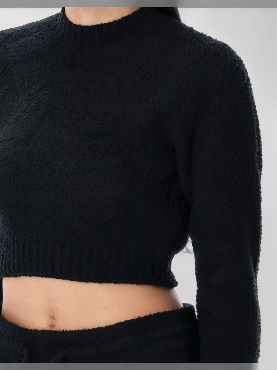 Nike Bouclé Knit Crewneck Top