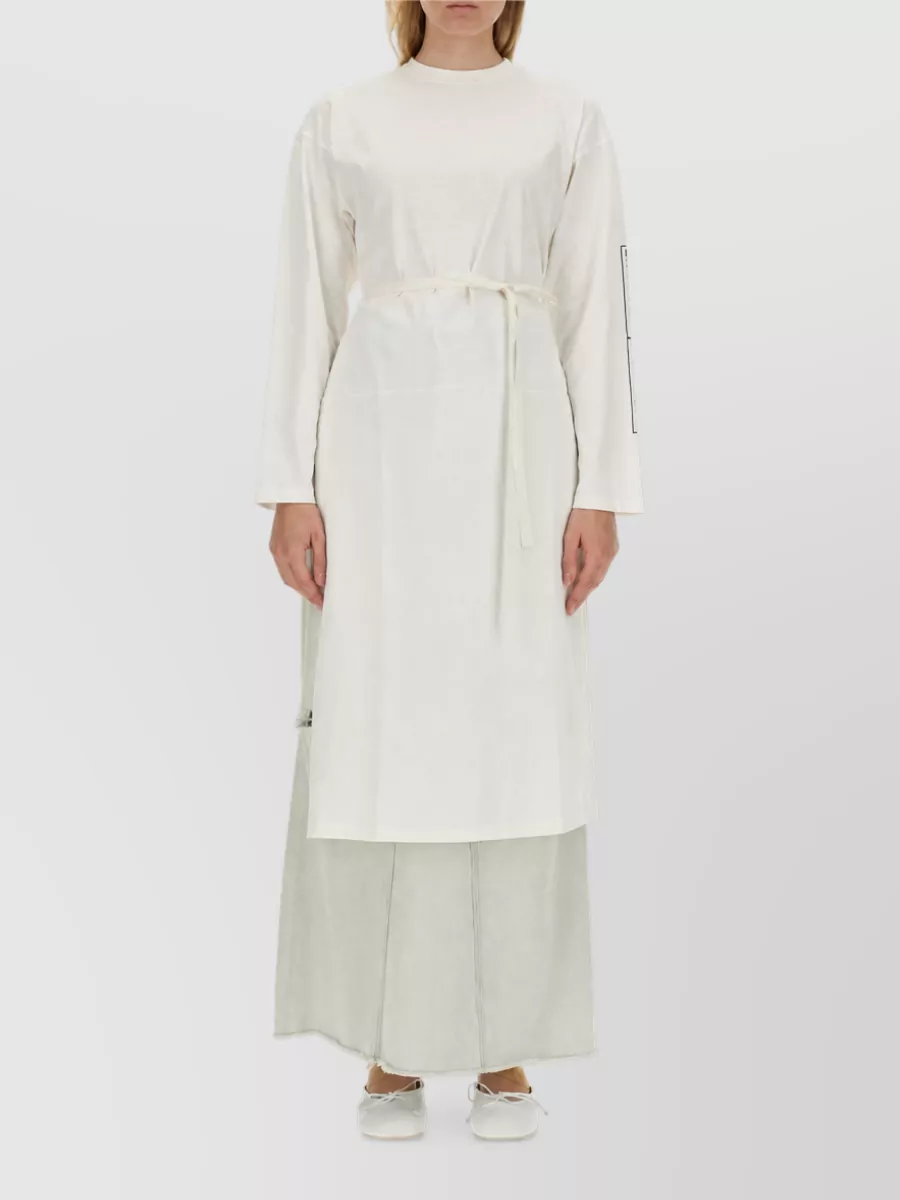 Mm6 Maison Margiela Cotton Jersey Midi Dress