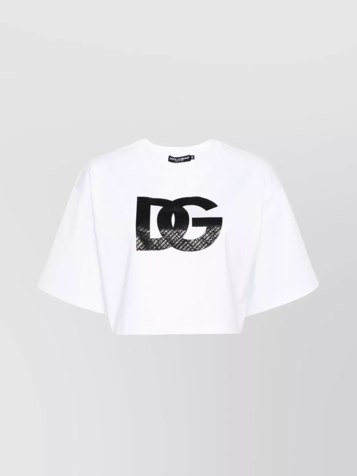 Shop Dolce & Gabbana Logo Ribbed Crew Neck T-shirt