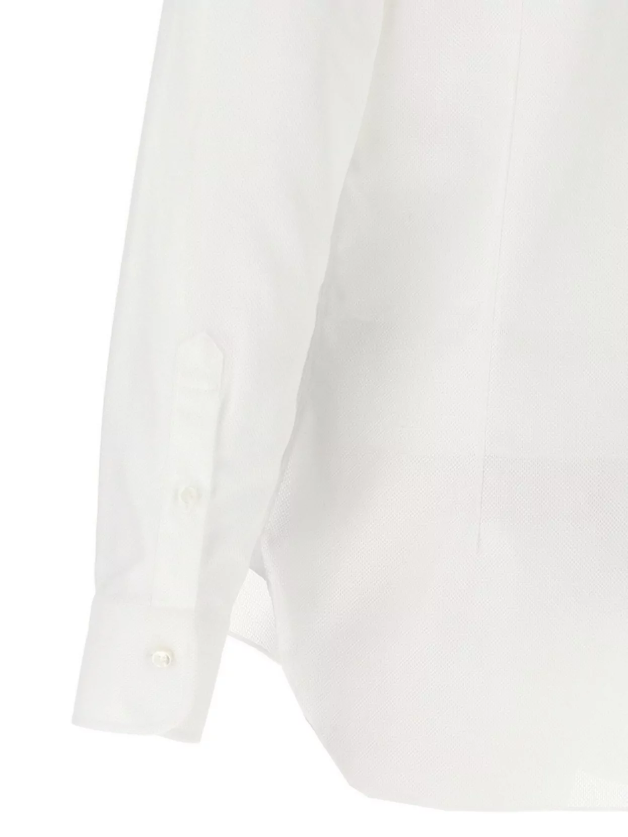 Barba Honeycomb Pattern Cotton Shirt