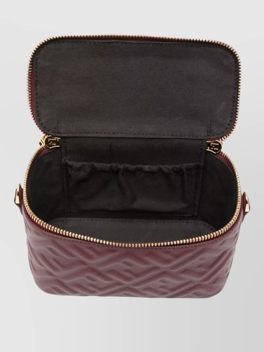 Fendi Vanity Nappa Leather Crossbody Bag Ff Motif