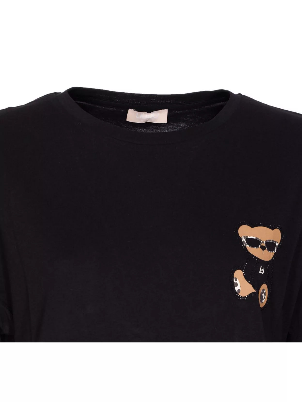 Liu Jo Bear Print Crewneck Graphic T-Shirt
