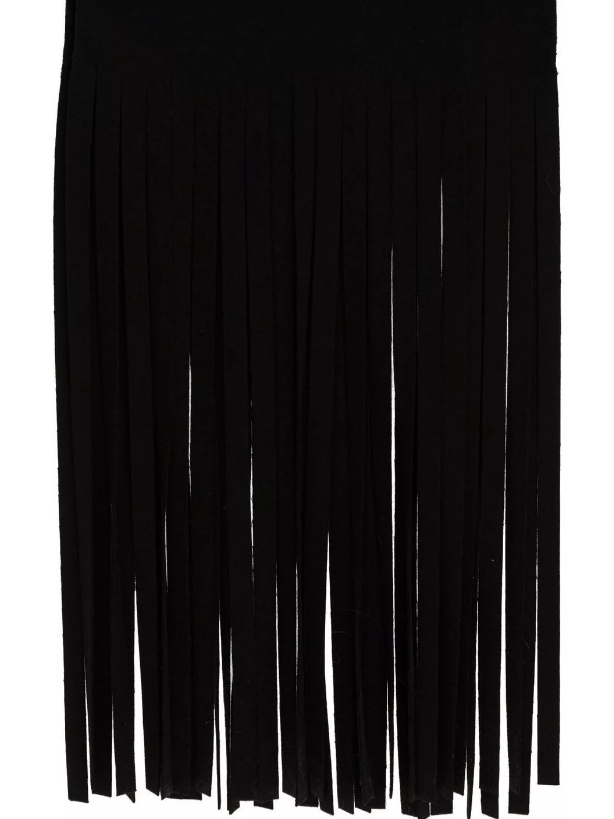 Sportmax Long Rectangular Scarf Featuring Fringe Embellishments