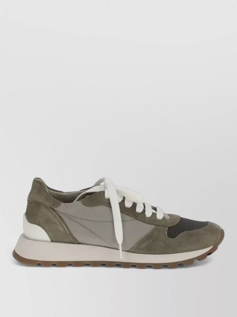 Brunello Cucinelli Bicolor Low-Top Sneakers