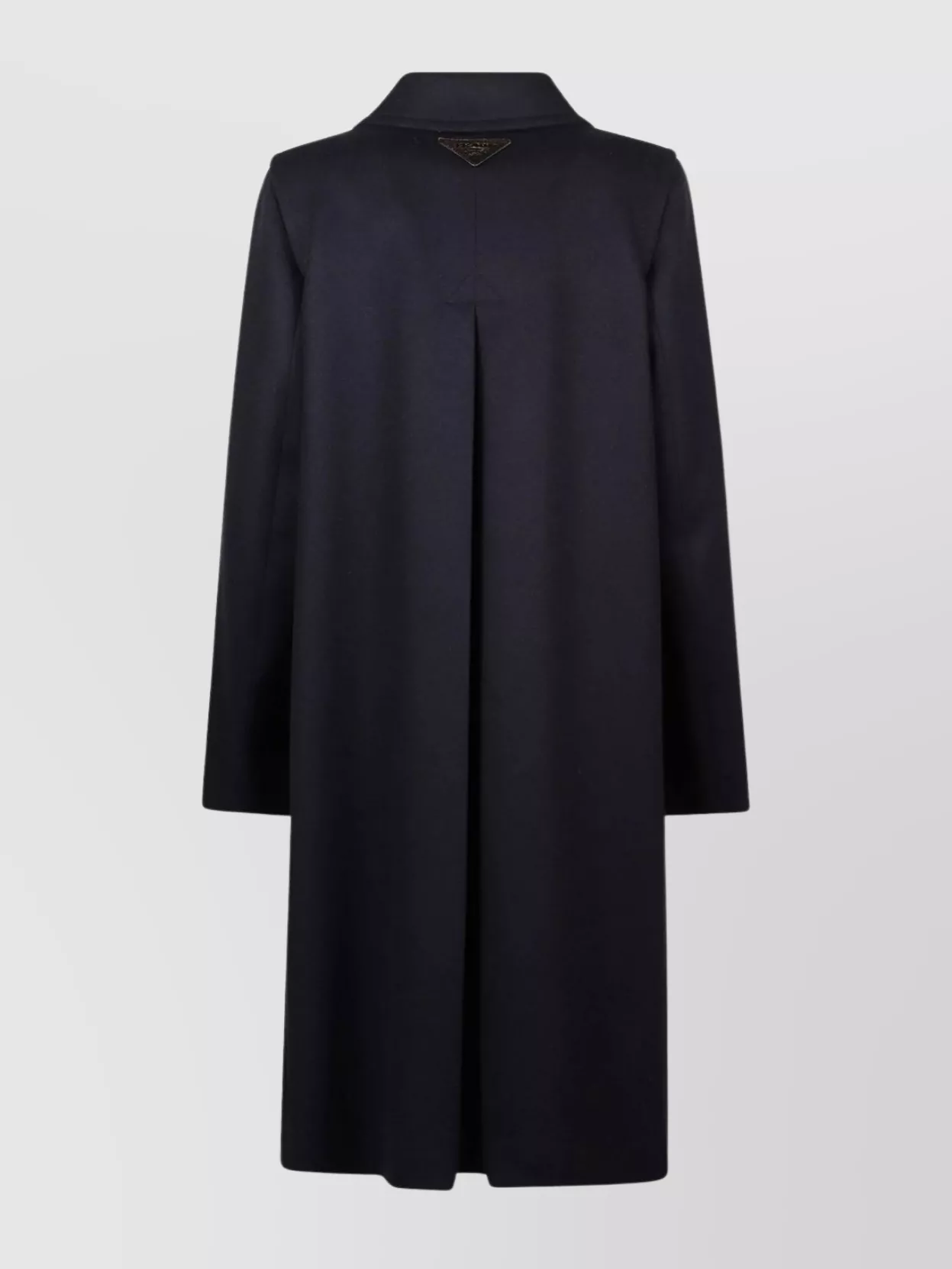 Prada Coat With Button Detailing And Side Pockets In Black