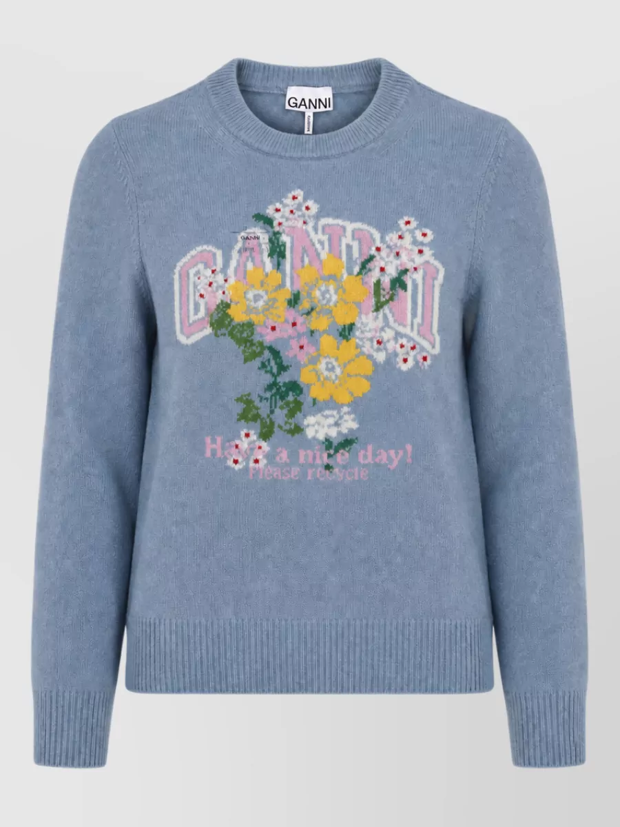 Ganni wool sweatshirt